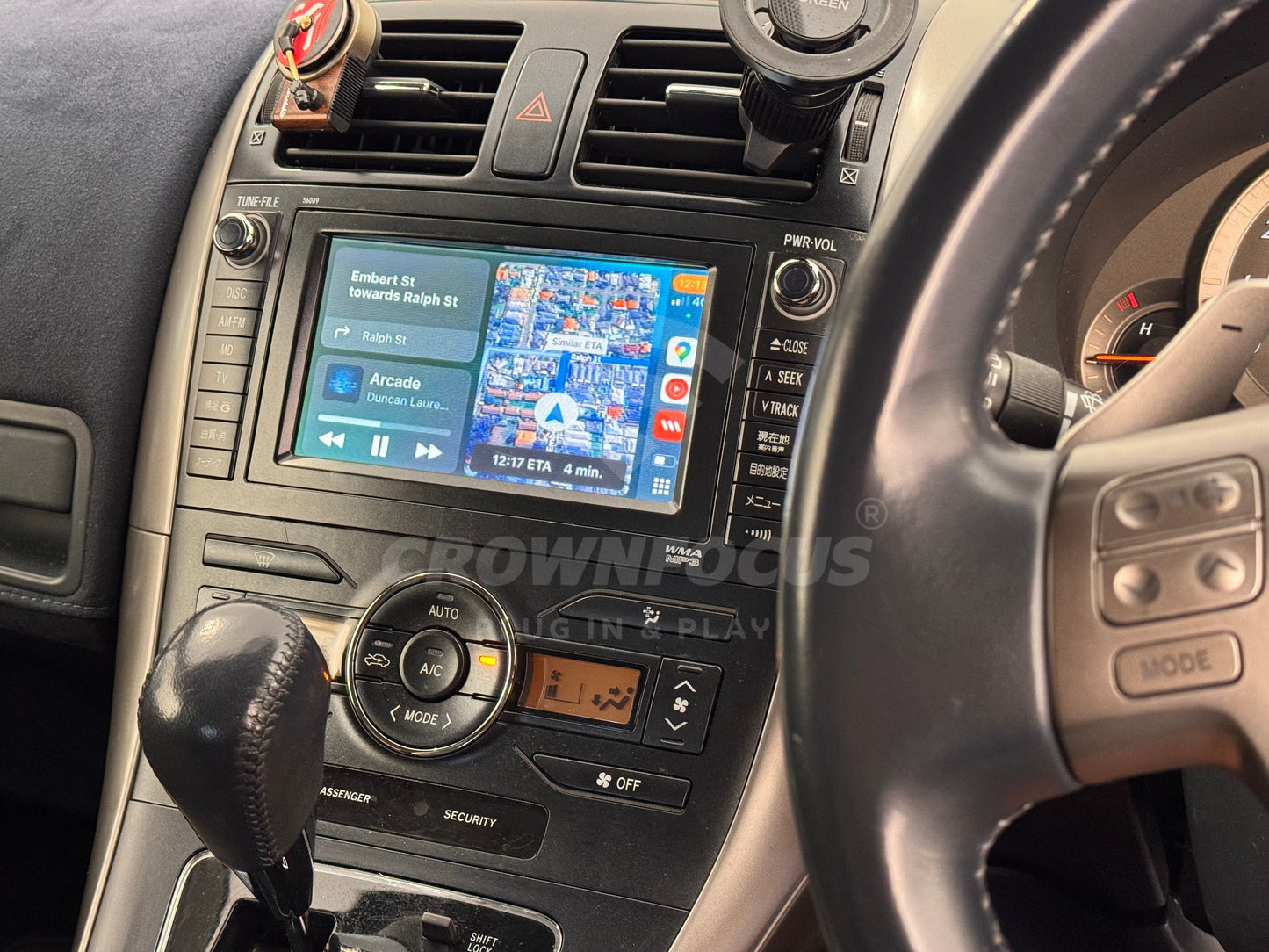 2006 - 2012 Toyota Blade OEM Head Units Wireless Apple CarPlay & Android Auto Integration Kits - CrownFocus