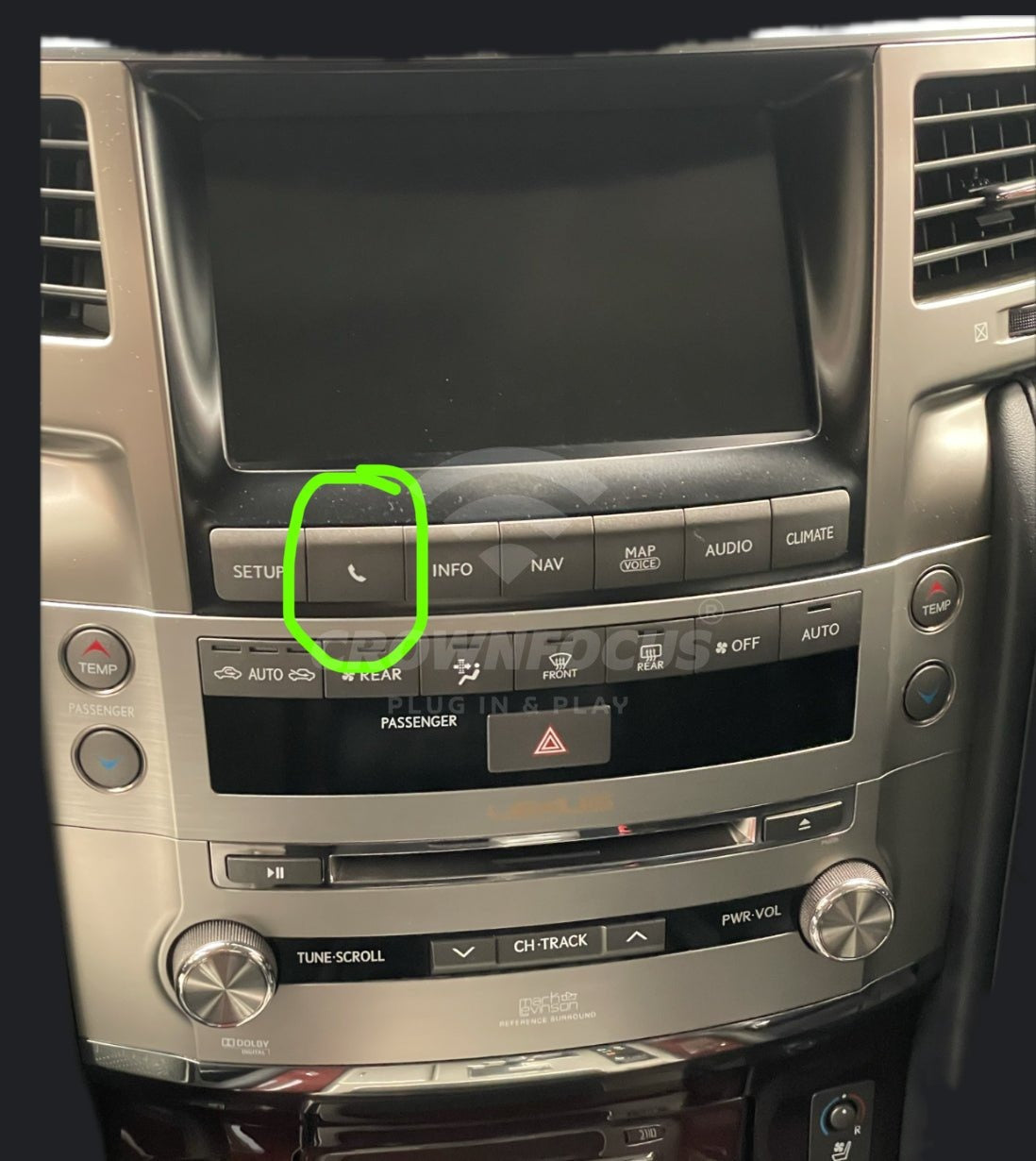 2006 - 2015 Lexus LX570 OEM Head Units wireless Apple CarPlay & Android Auto integration Kits - CrownFocus