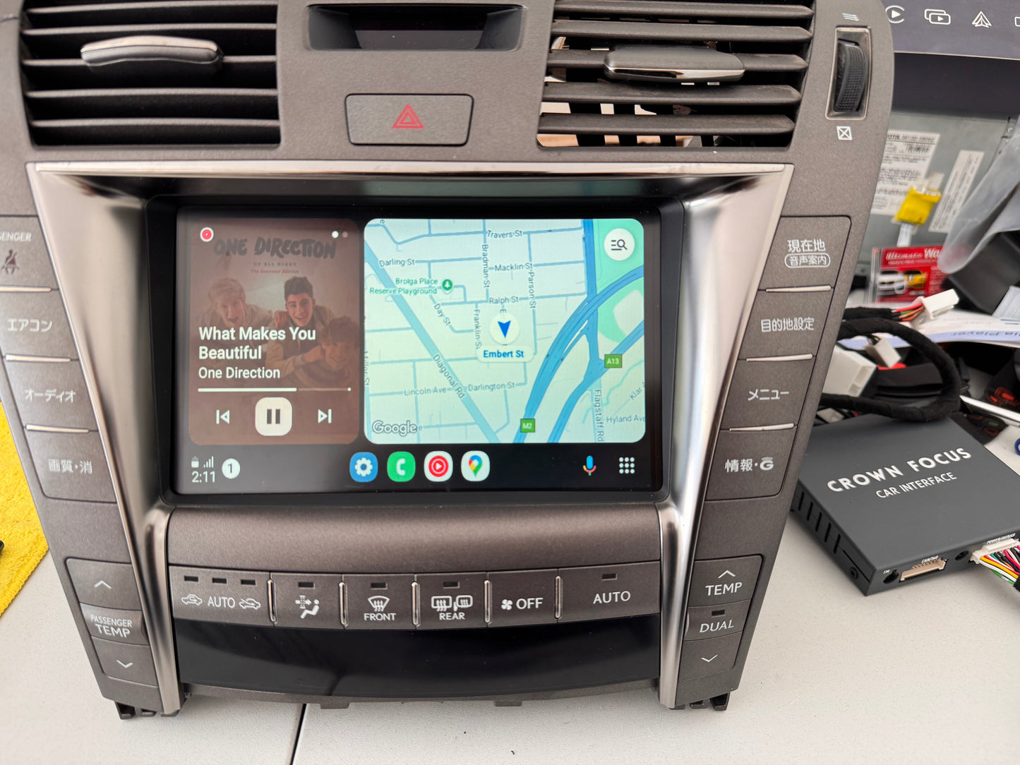 CrownFocus 2006 - 2012 Lexus LS LS460 LS600 OEM Head Units Wireless Apple CarPlay & Android Auto Integration Kits - CrownFocus