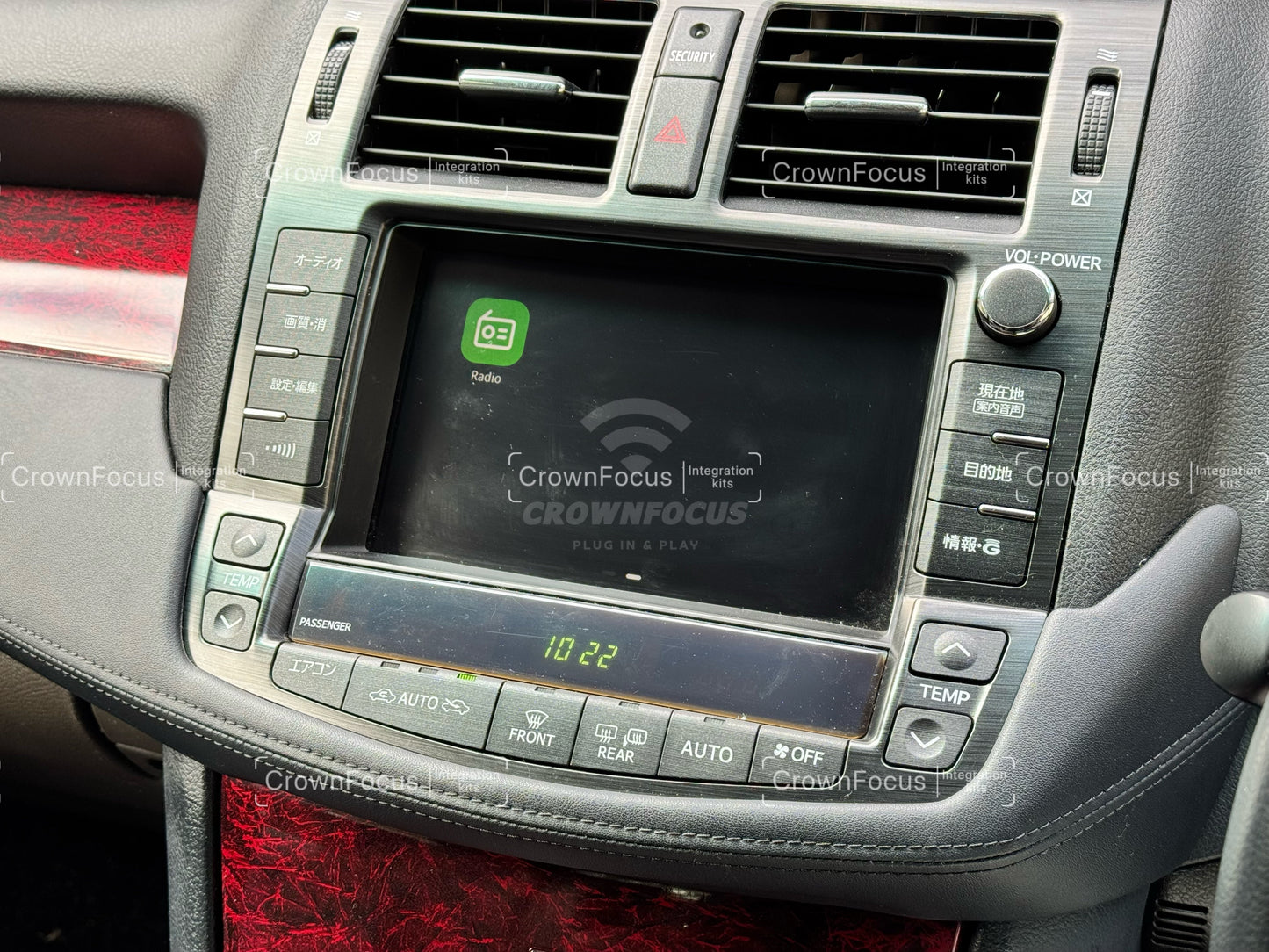 CrownFocus 2008 - 2012 Toyota Crown Hybrid GWS204 OEM Head Units Wireless Apple CarPlay & Android Auto Integration Kits - CrownFocus
