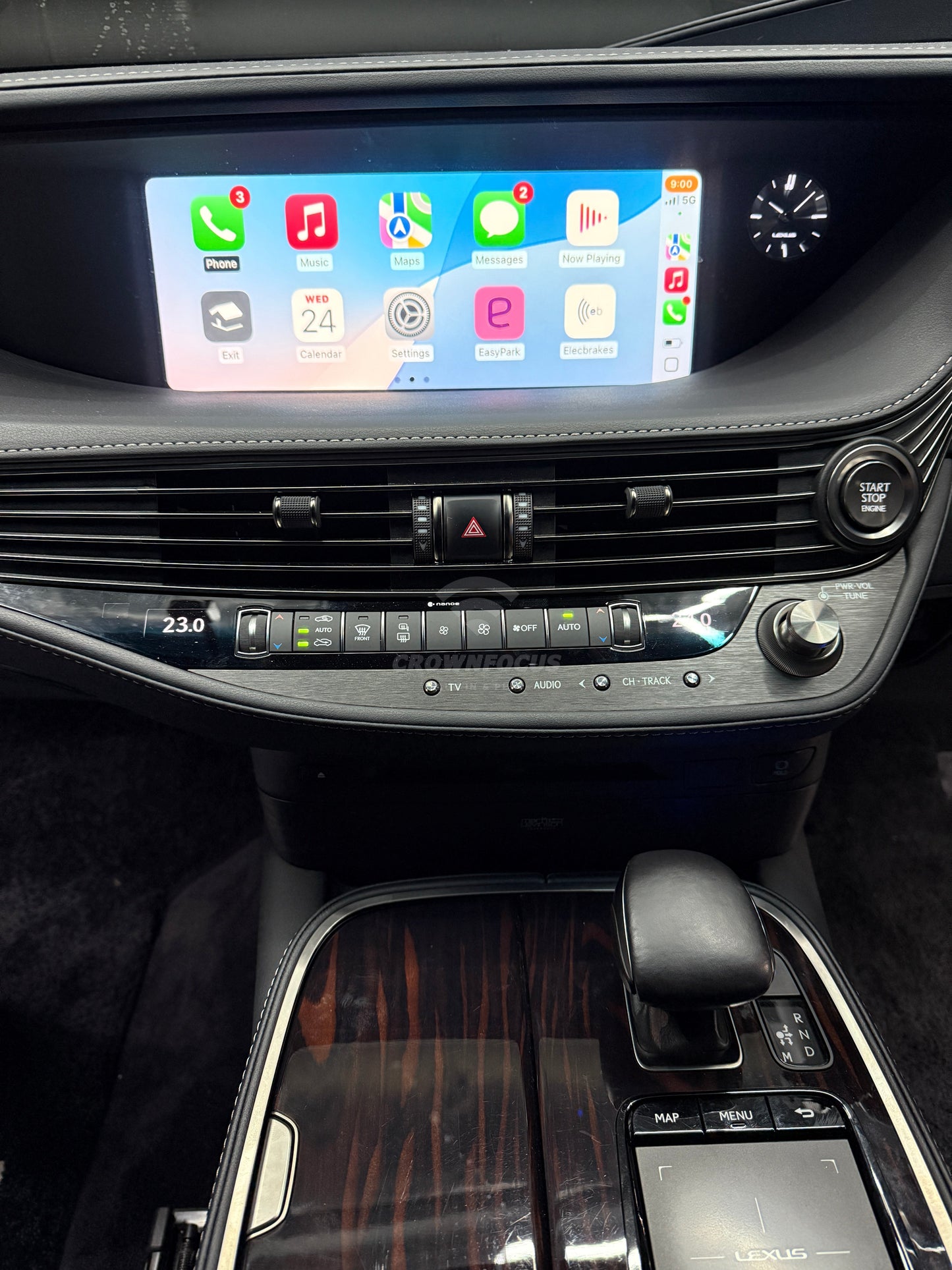 CrownFocus 2013 Onward Lexus LS LS460 LS500h LS600 OEM Head Units Wireless Apple CarPlay & Android Auto Integration Kits - CrownFocus