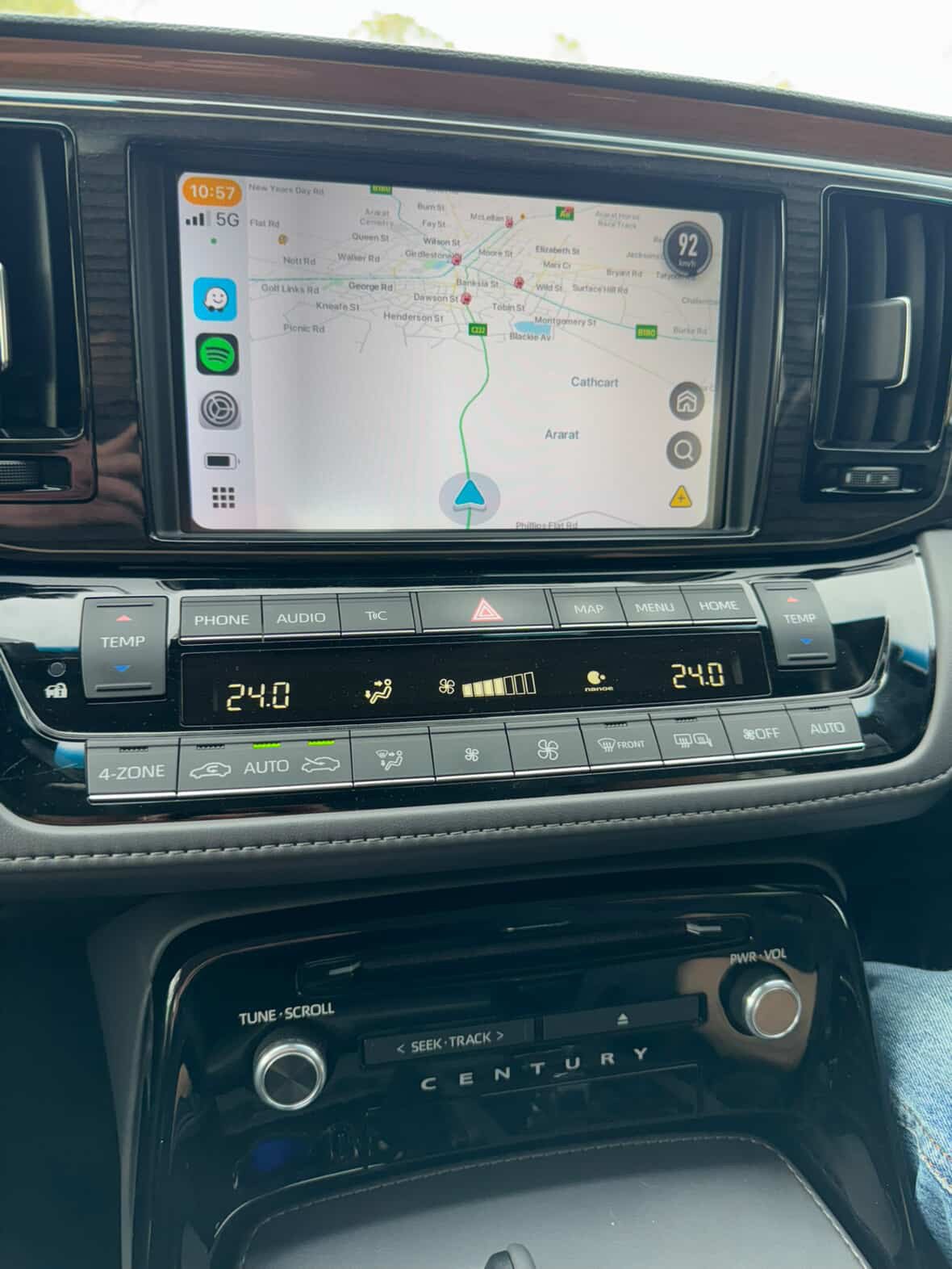 Toyota Century GZG50 OEM head units wireless Apple CarPlay & Android Auto Integration Kits - CrownFocus