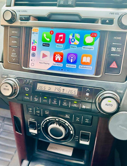 2006 - 2015 Toyota Landcruiser Prado LC150 OEM Apple CarPlay & Android Auto Integration Kits - CrownFocus