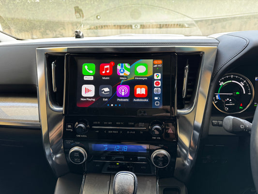 2008 - 2023 Toyota Alphard / Vellfire OEM head units wireless Apple CarPlay & Android Auto integration kits - CrownFocus