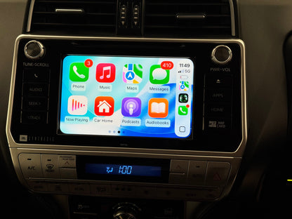2013 - 2020 Toyota Landcruiser Prado LC150 GXL/VX /Kakadu OEM Apple CarPlay & Android Auto Integration Kits - CrownFocus