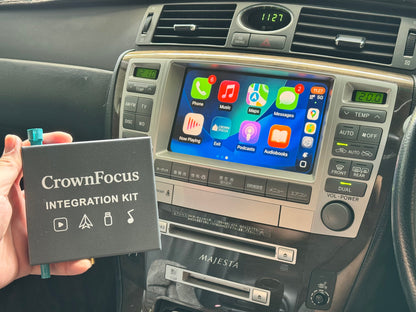 CrownFocus 2004 - 2006 Toyota Crown Majesta UZS186s1 wireless Apple CarPlay & Android Auto Integration Kits - CrownFocus