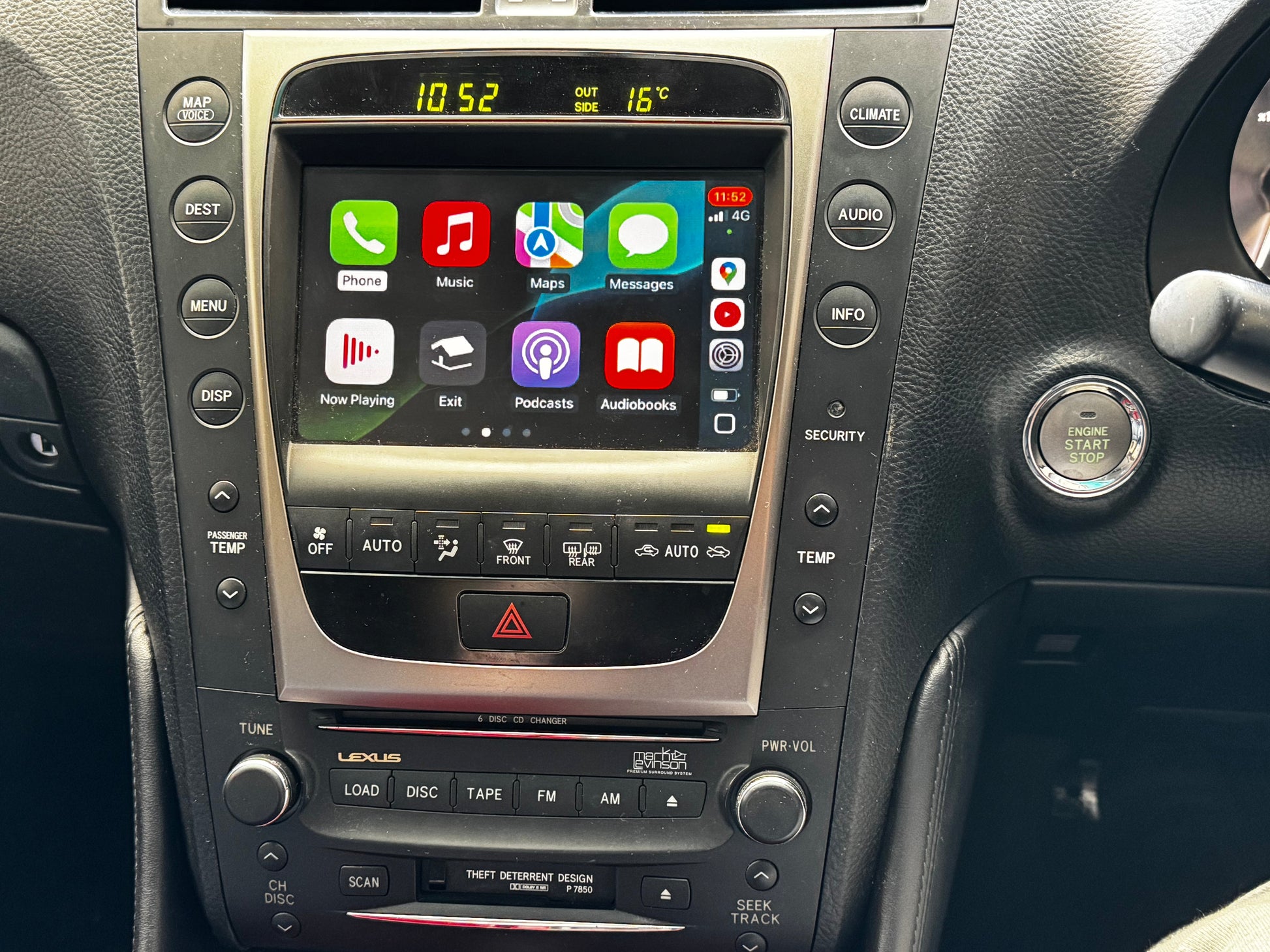 CrownFocus 2004 - 2012 Lexus GS OEM Head Units Wireless Apple CarPlay & Android Auto Integration Kits - CrownFocus