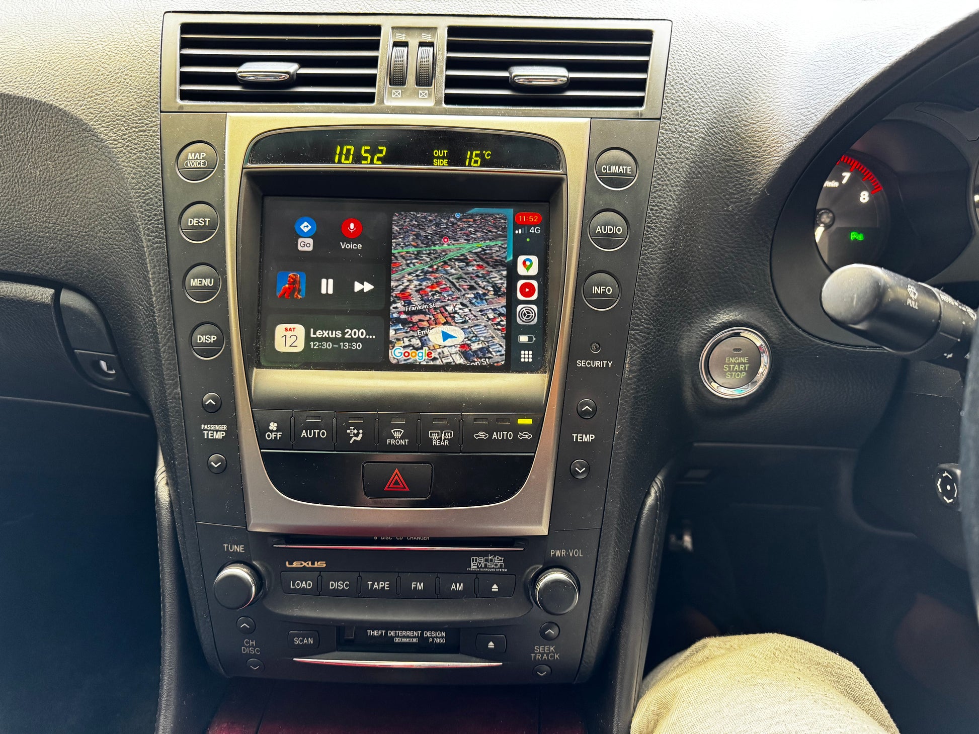 CrownFocus 2004 - 2012 Lexus GS OEM Head Units Wireless Apple CarPlay & Android Auto Integration Kits - CrownFocus