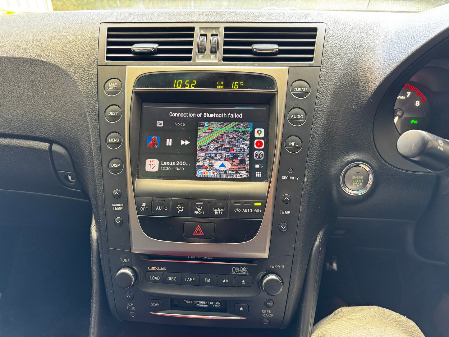 CrownFocus 2004 - 2012 Lexus GS OEM Head Units Wireless Apple CarPlay & Android Auto Integration Kits - CrownFocus