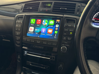 CrownFocus 2005 - 2007 Toyota Crown GRS184 OEM Head Units wireless Apple CarPlay & Android Auto Integration Kits - CrownFocus
