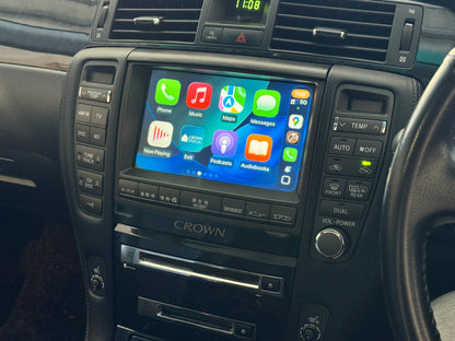 CrownFocus 2005 - 2007 Toyota Crown GRS184 OEM Head Units wireless Apple CarPlay & Android Auto Integration Kits - CrownFocus