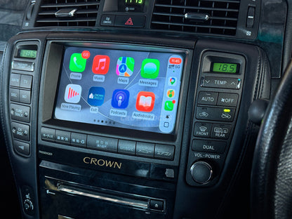 CrownFocus 2005-2008 Toyota Crown GRS184 OEM Head Units wireless Apple CarPlay & Android Auto Integration Kits - CrownFocus