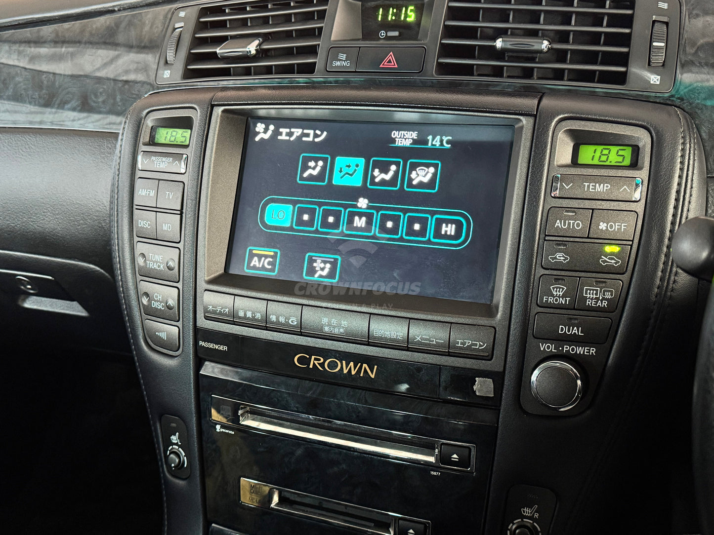 CrownFocus 2005-2008 Toyota Crown GRS184 OEM Head Units wireless Apple CarPlay & Android Auto Integration Kits - CrownFocus
