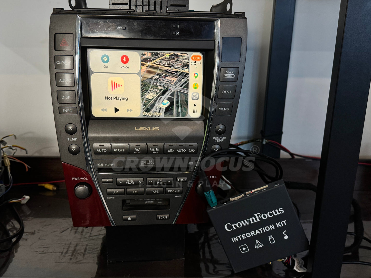 CrownFocus 2006-2009 Lexus ES350 OEM Wireless Apple CarPlay & Android Auto Integration Kits - CrownFocus