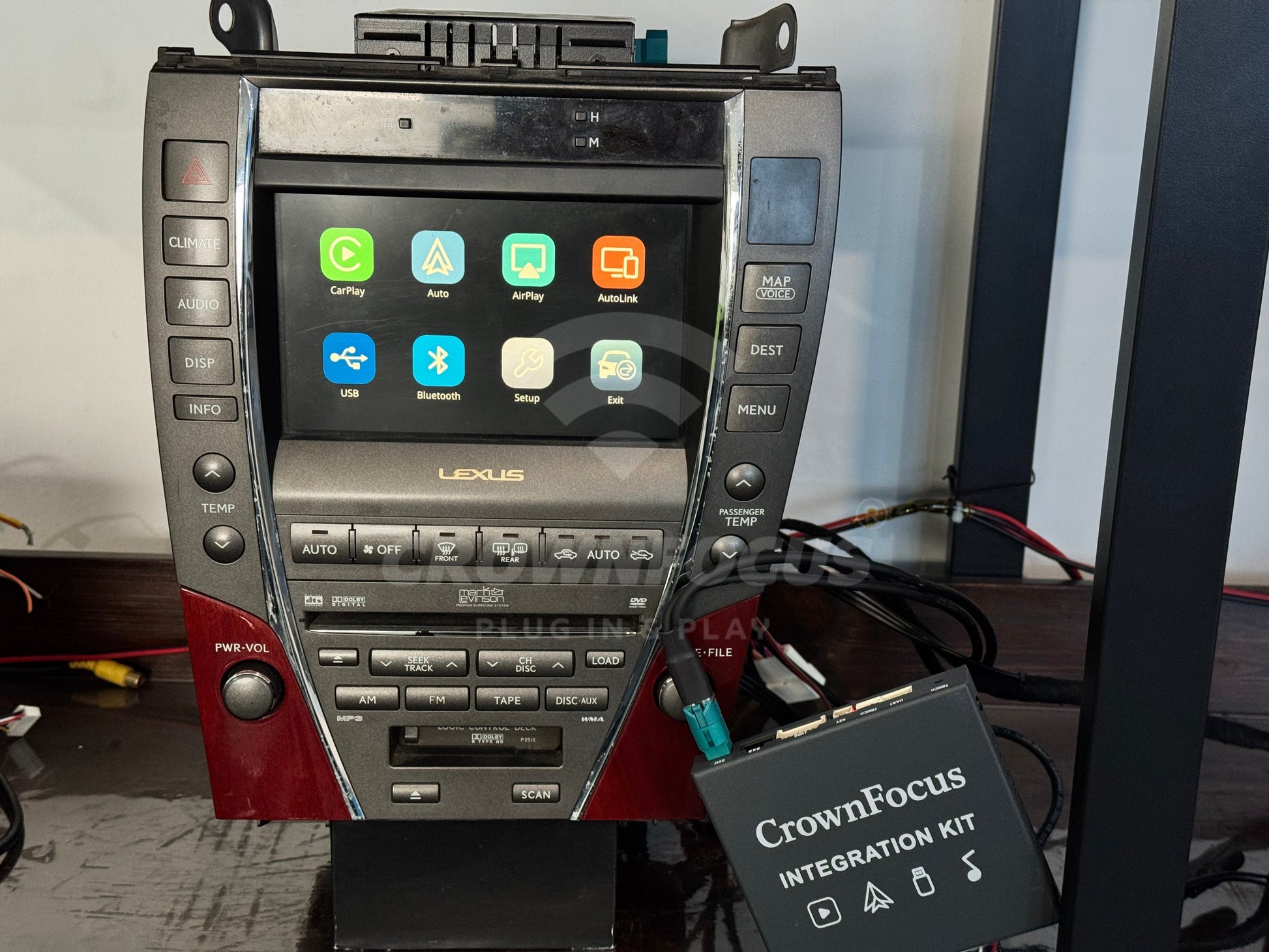 CrownFocus 2006-2009 Lexus ES350 OEM Wireless Apple CarPlay & Android Auto Integration Kits - CrownFocus
