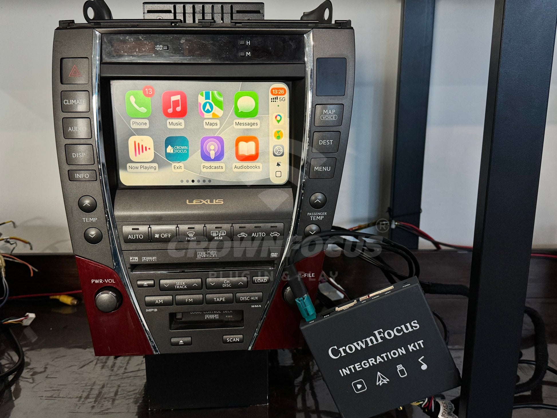 CrownFocus 2006-2009 Lexus ES350 OEM Wireless Apple CarPlay & Android Auto Integration Kits - CrownFocus