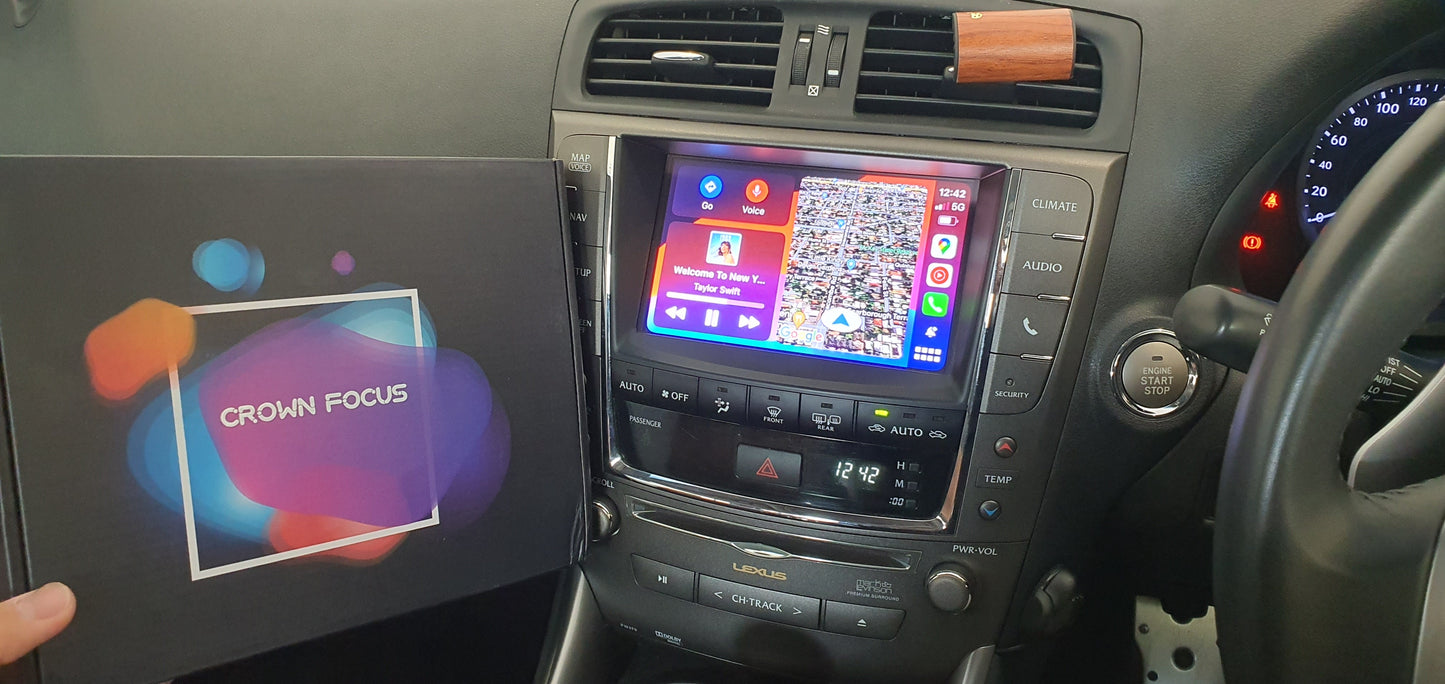 CrownFocus 2006-2012 Lexus IS/ISF/JDM ISF OEM Wireless Apple CarPlay & Android Auto Integration Kits - CrownFocus