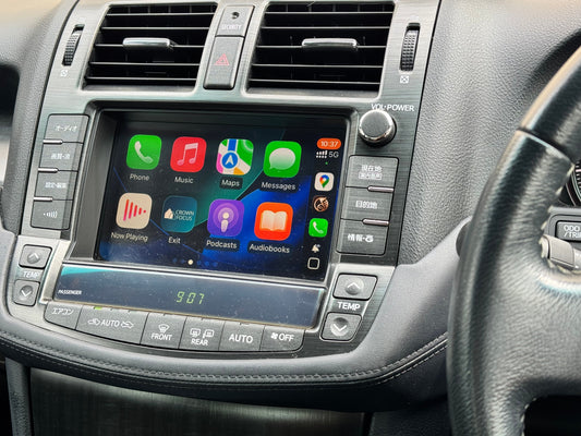 CrownFocus 2008 - 2012 Toyota Crown Hybrid GWS204 OEM Head Units Wireless Apple CarPlay & Android Auto Integration Kits - CrownFocus
