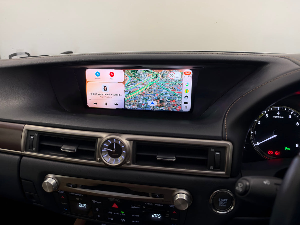 CrownFocus 2013-2019 Lexus JDM GSF/GS300 GS350 GS450H OEM Head Units Wireless Apple CarPlay & Android Auto Integration Kits - CrownFocus