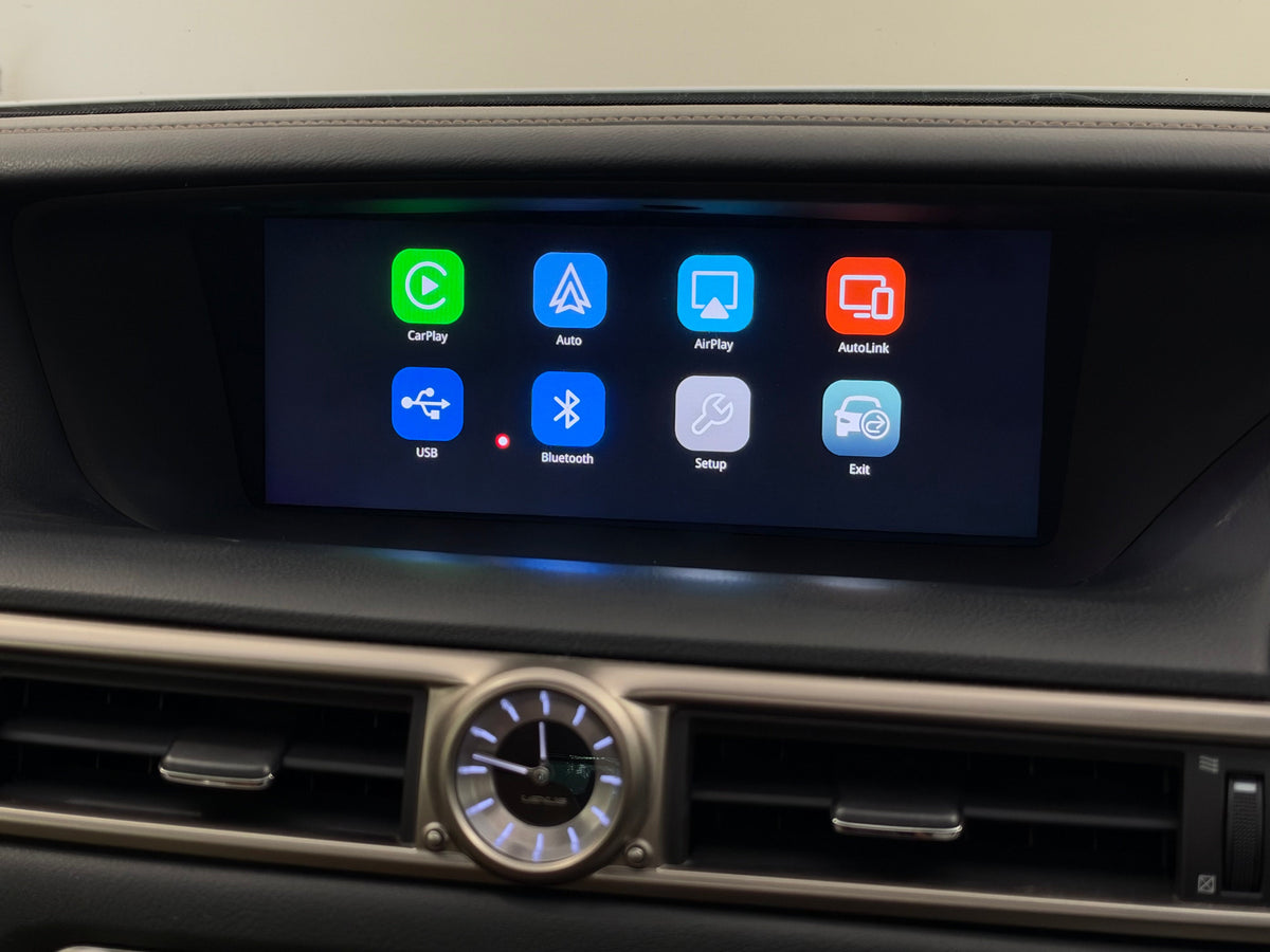 CrownFocus 2013-2019 Lexus JDM GSF/GS300 GS350 GS450H OEM Head Units Wireless Apple CarPlay & Android Auto Integration Kits - CrownFocus