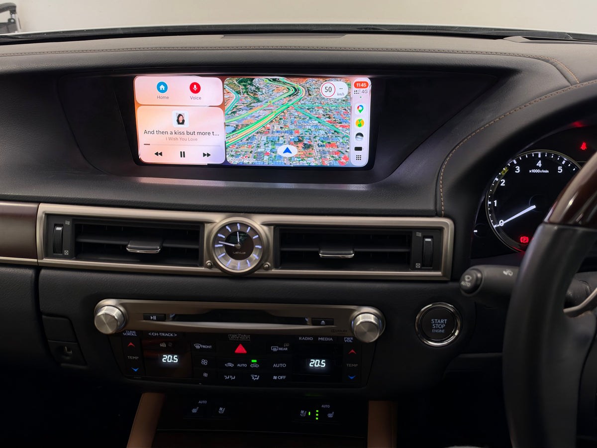 CrownFocus 2013-2019 Lexus JDM GSF/GS300 GS350 GS450H OEM Head Units Wireless Apple CarPlay & Android Auto Integration Kits - CrownFocus