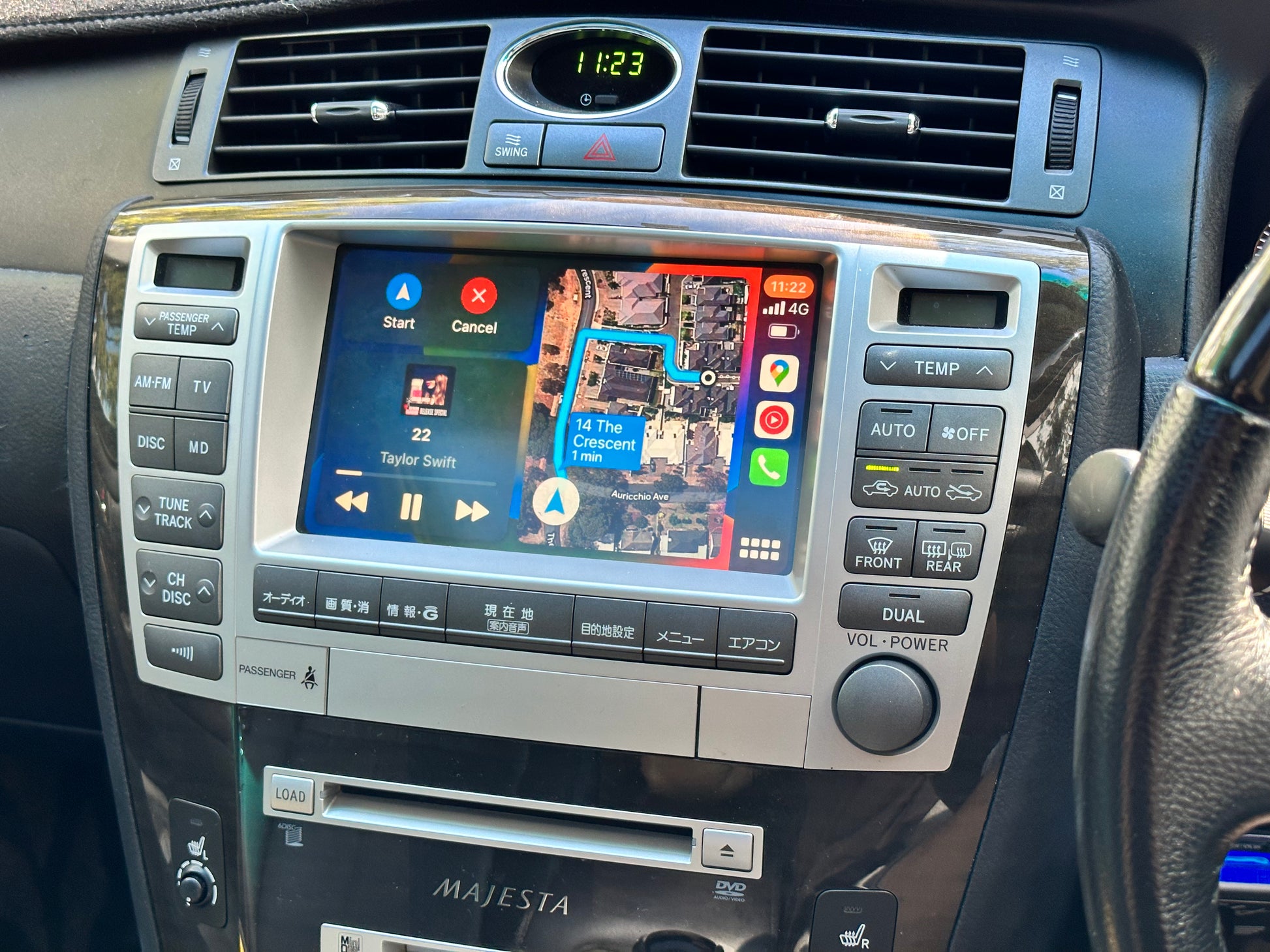 CrownFocus 2004-2006 Toyota Crown Majesta UZS186s1 wireless Apple CarPlay Integration Kits - CrownFocus