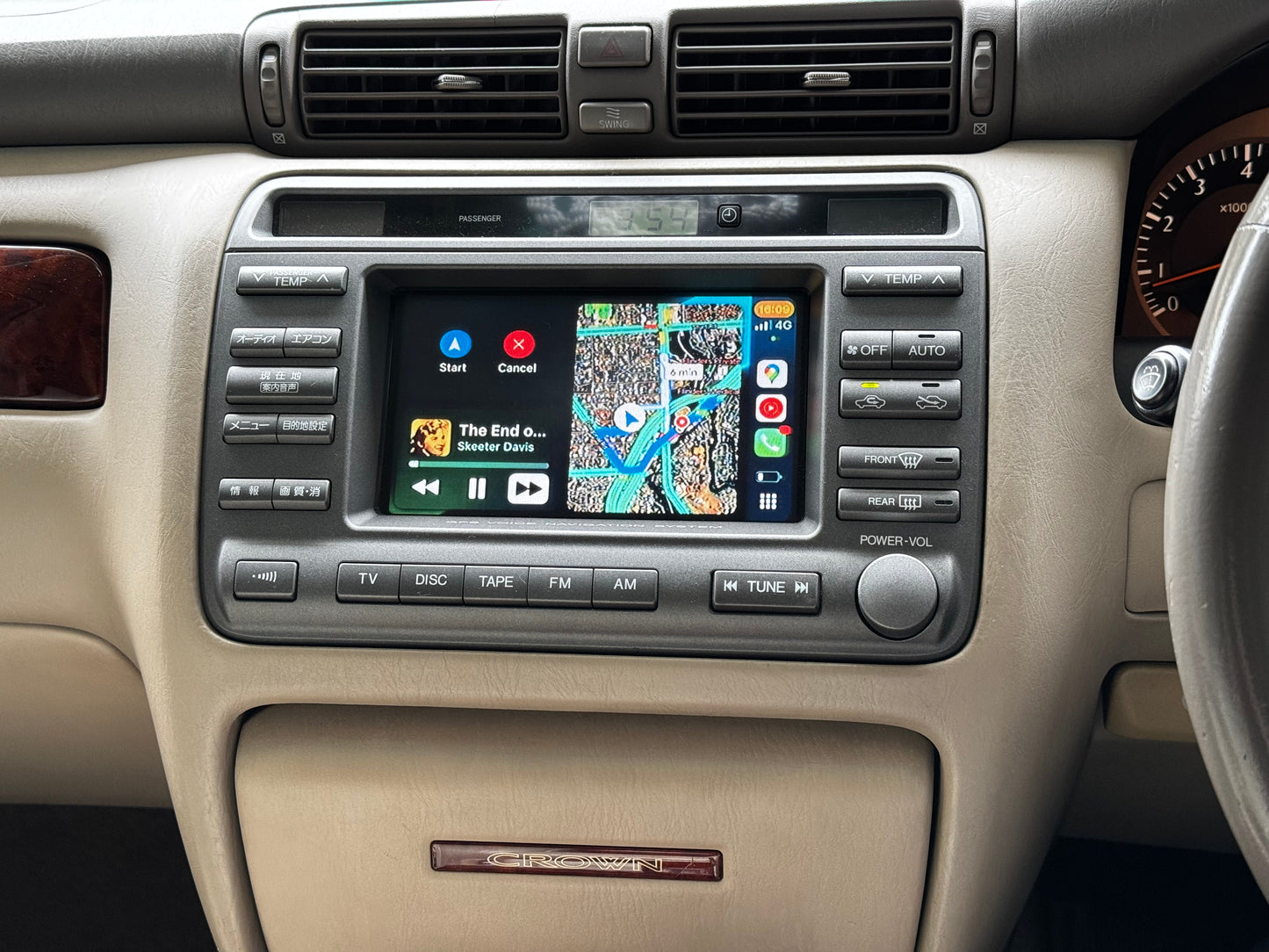 Toyota Crown JZS171 Original Head Units Wireless Apple CarPlay & Android Auto integration kit - CrownFocus