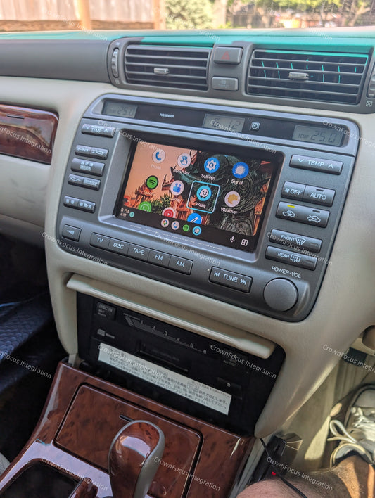 Toyota Crown JZS/UZS 171/173/175/177 Original Head Units Wireless Apple CarPlay & Android Auto integration kit - CrownFocus