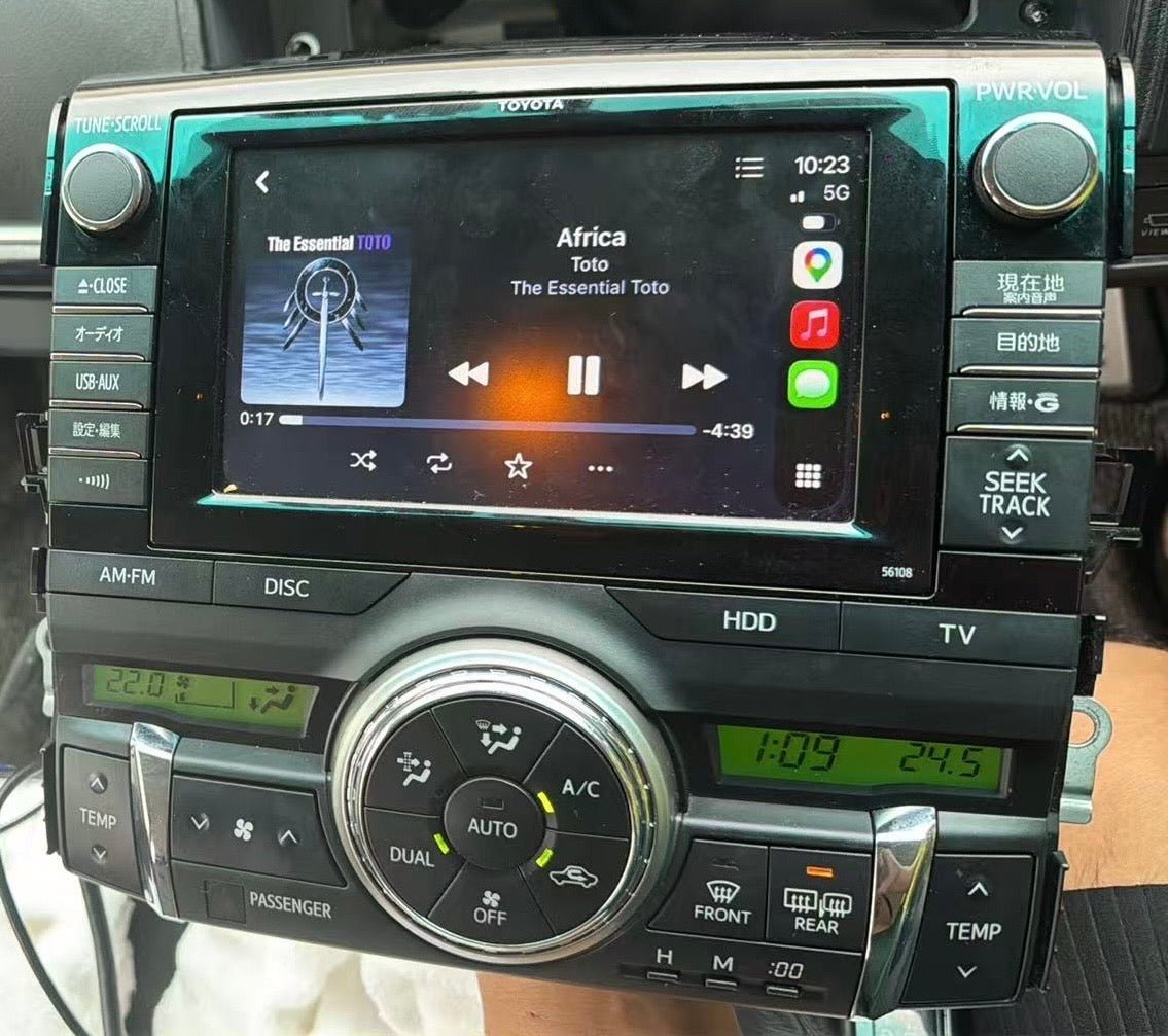 Toyota GRX series Factory Head Units Wireless Apple CarPlay & Android Auto Integration kits - CrownFocus