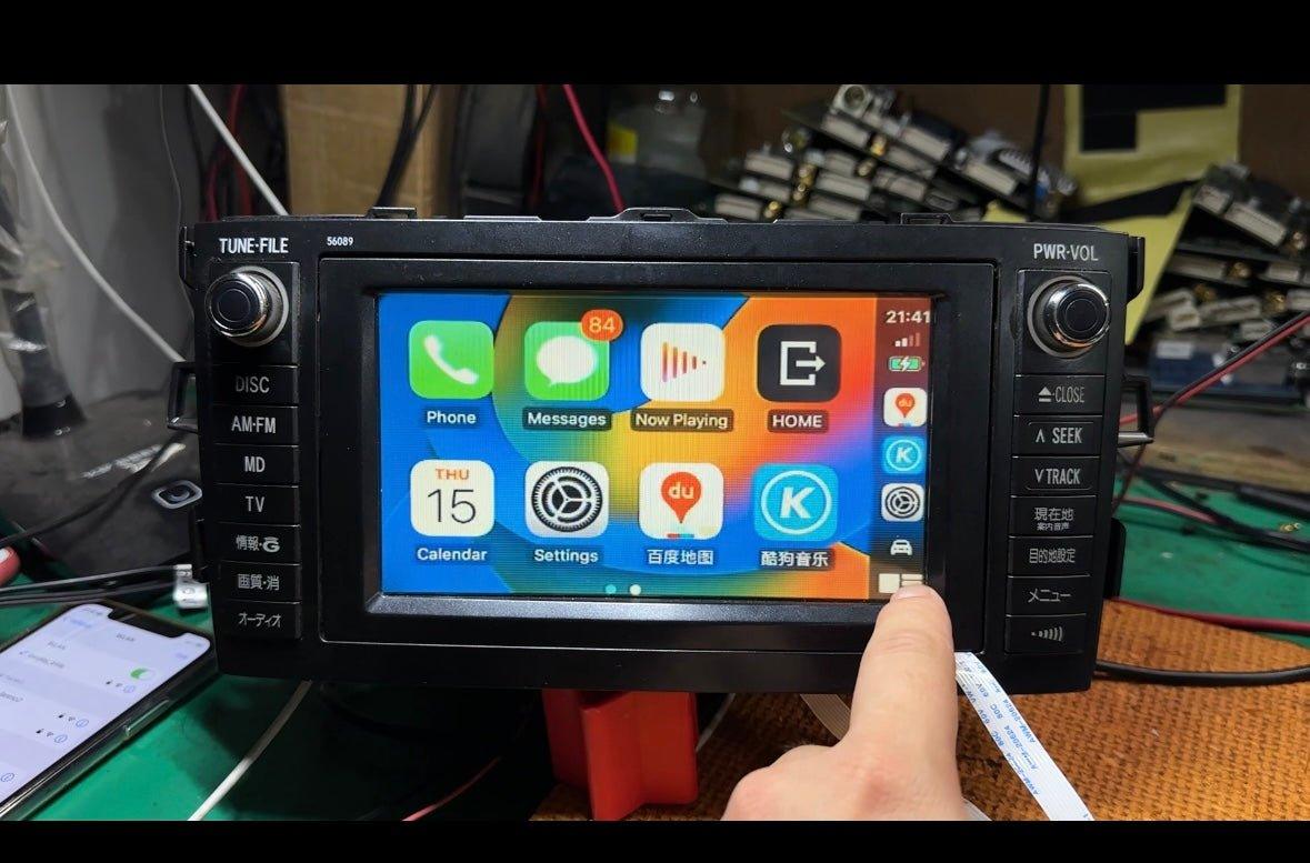 2006-2012 Toyota Blade Factory head units Wireless Apple CarPlay & Android Auto Integration Kits - CrownFocus