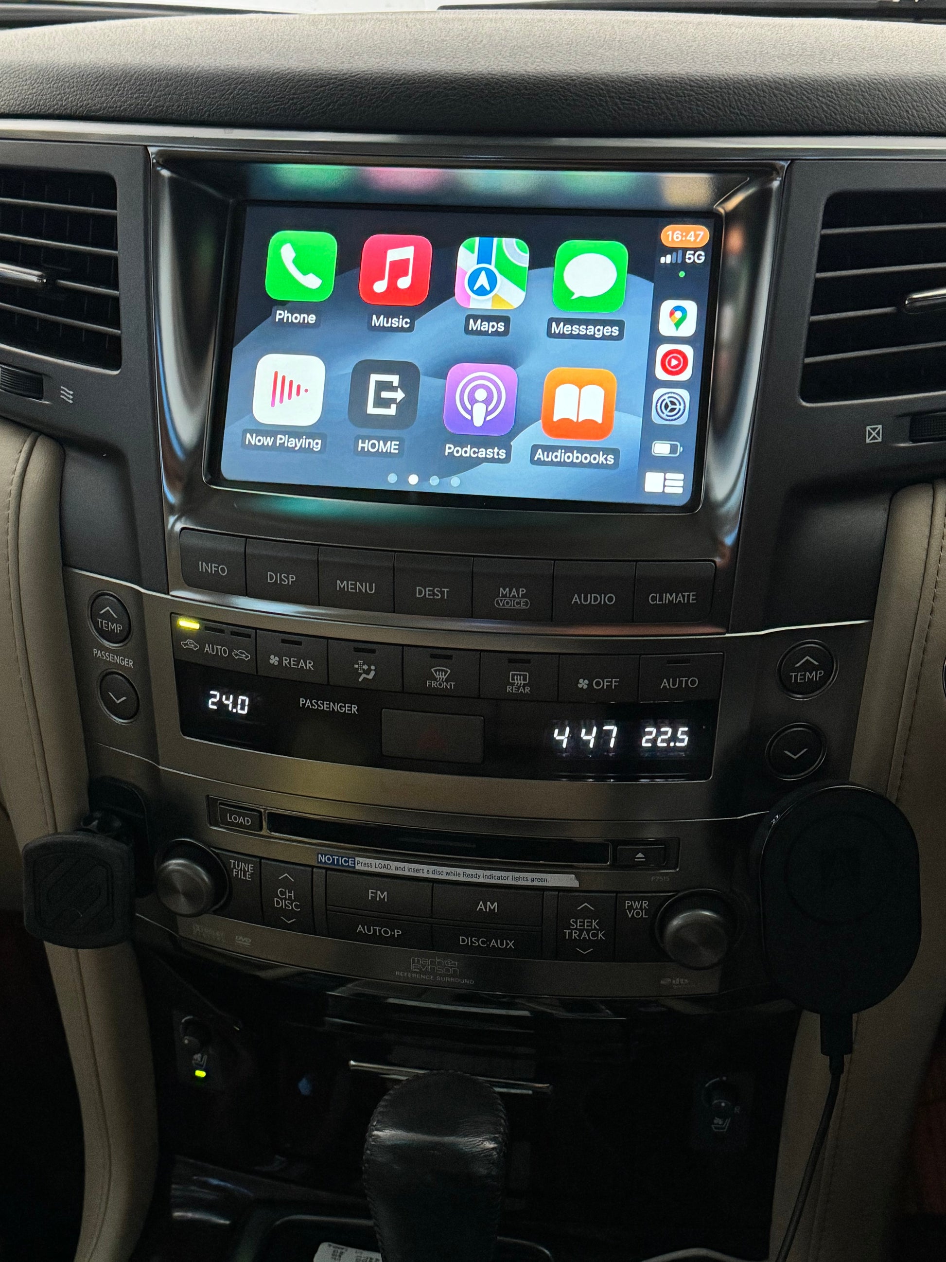 2006-2015 Lexus LX570 OEM Head Units wireless Apple CarPlay & Android Auto integration Kits - CrownFocus