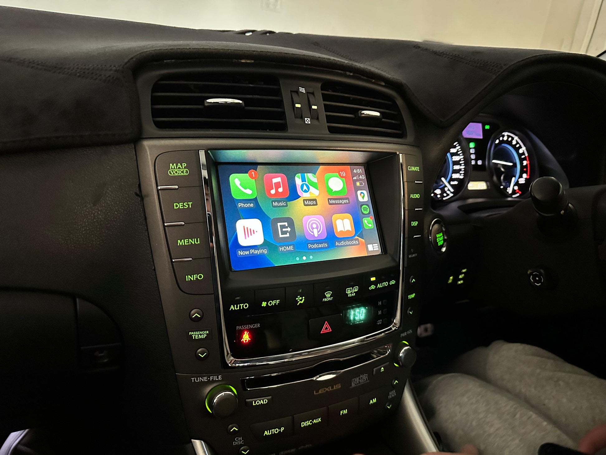 CrownFocus 2006-2012 Lexus IS/ISF Factory Wireless Apple CarPlay & Android Auto Integration Kits - CrownFocus