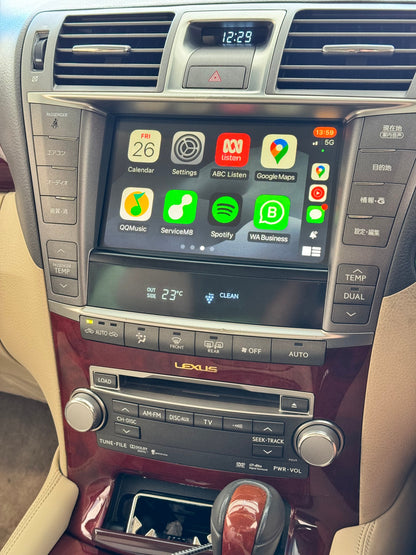 CrownFocus 2006-2012 Lexus LS OEM Head Units Wireless Apple CarPlay & Android Auto Integration Kits - CrownFocus