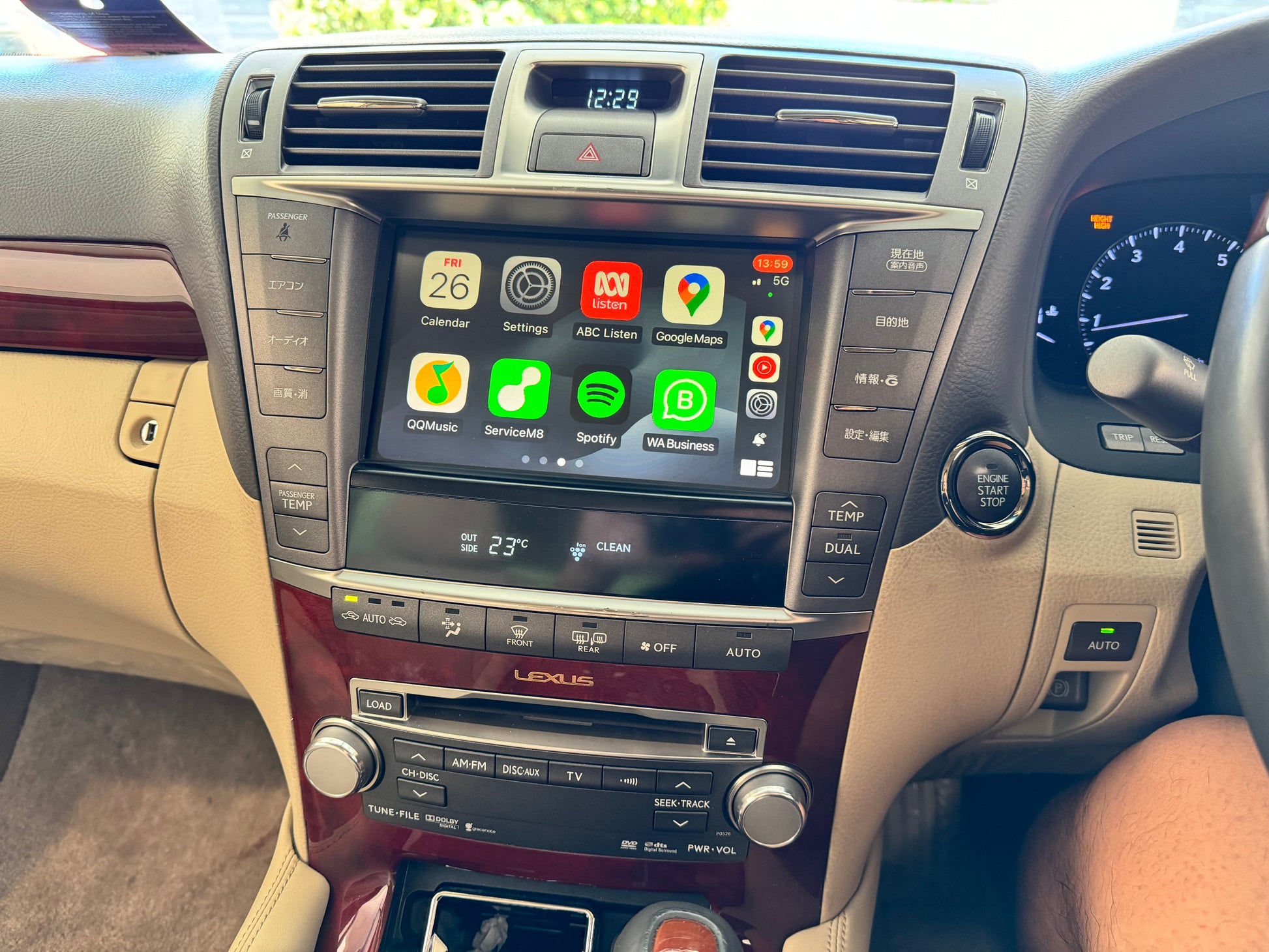 CrownFocus 2006-2012 Lexus LS OEM Head Units Wireless Apple CarPlay & Android Auto Integration Kits - CrownFocus