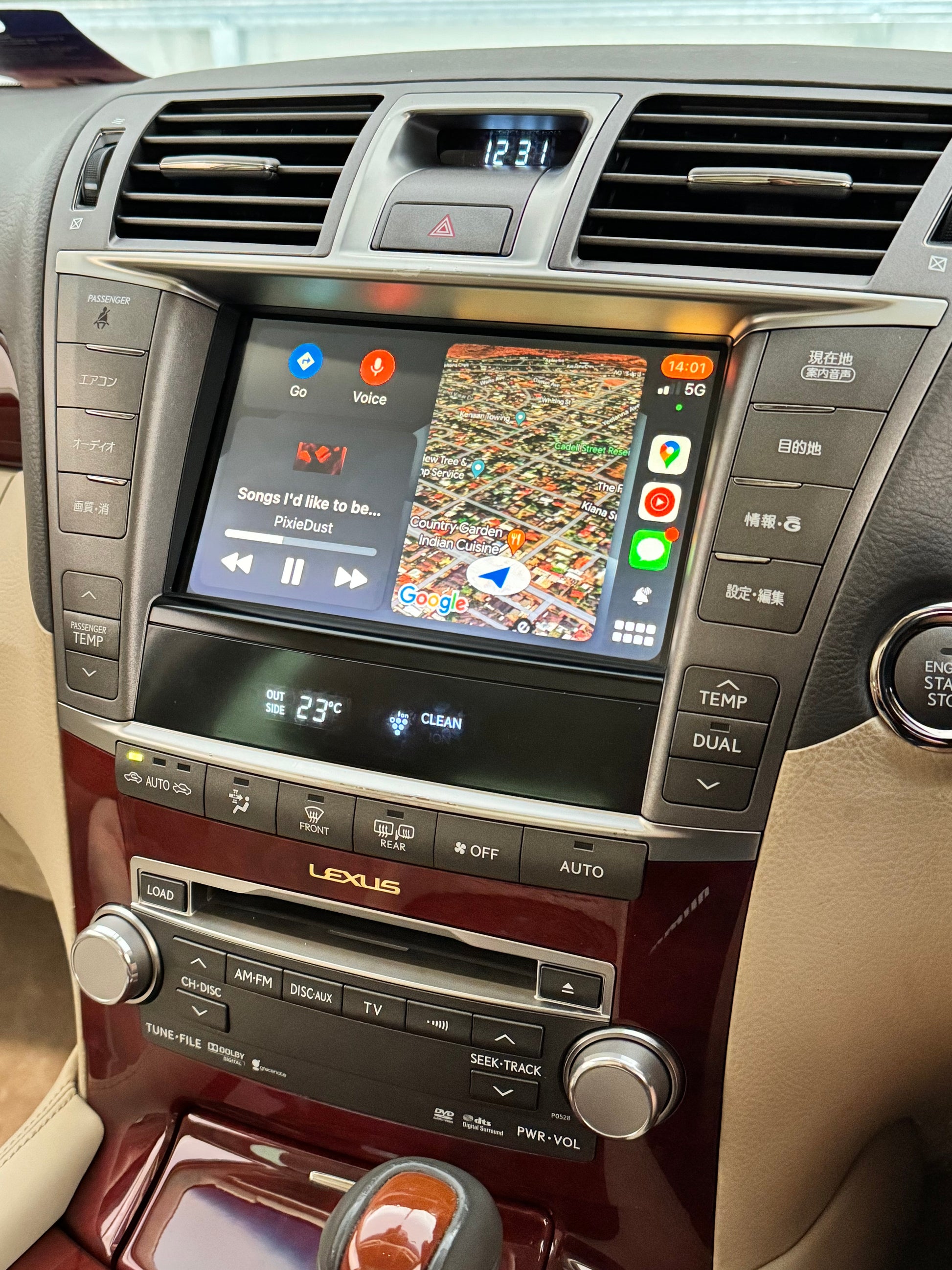 CrownFocus 2006-2012 Lexus LS OEM Head Units Wireless Apple CarPlay & Android Auto Integration Kits - CrownFocus